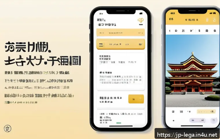 법무사 사무소 마케팅 전략 - A modern Japanese legal office website homepage displayed on a smartphone screen, featuring clean re...